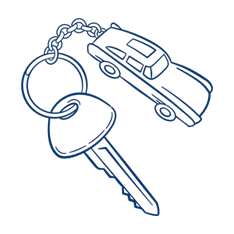 Car keys illustration